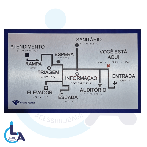 Mapa tátil deficientes visuais em SP