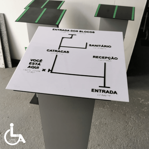 Mapa tátil para deficientes visuais em Salvador