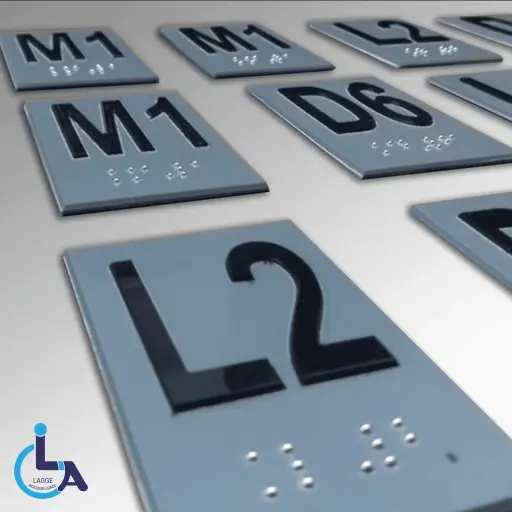 Placa em Braille para Corrimão