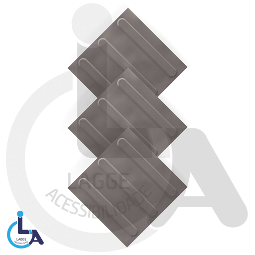 Piso tátil PVC 25x25 barato