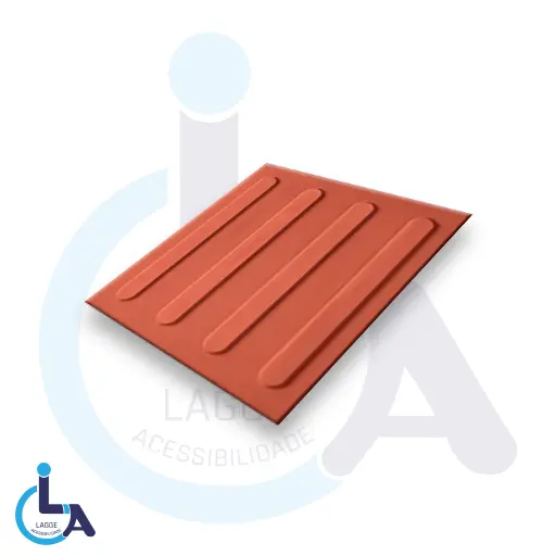 Piso tátil pvc argamassado 10 mm