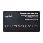 Placa Braille - Proibido Fumar - Lagge Acessibilidade