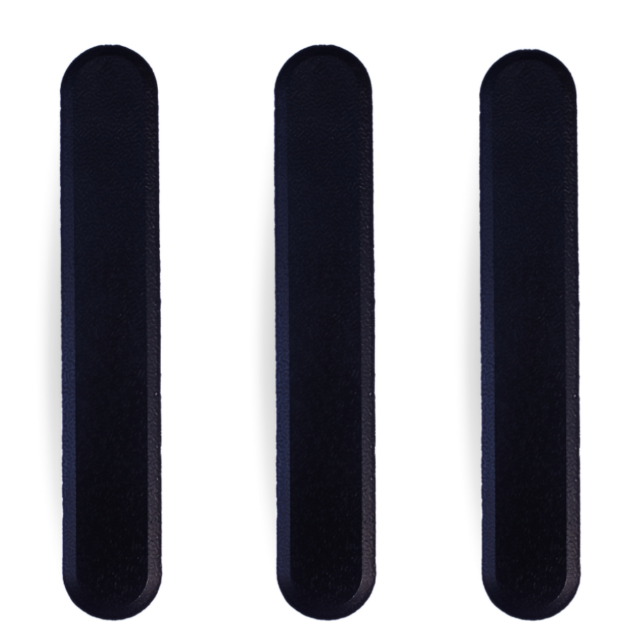 PISO TATIL ELEMENTO DIRECIONAL PVC PRETO