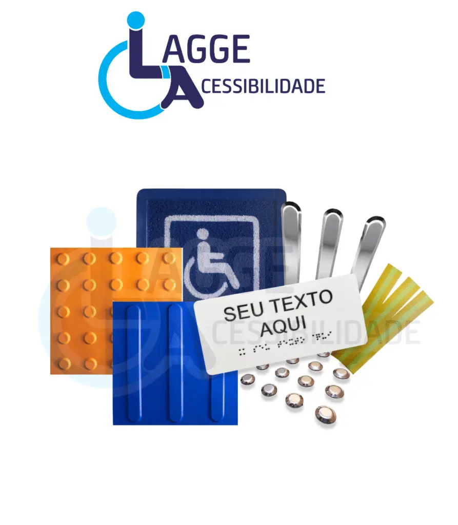 Diversos produtos de acessibilidade da Lagge