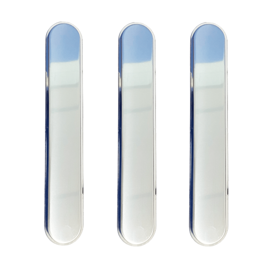 Elemento Tátil Direcional Inox Parafusado Liso