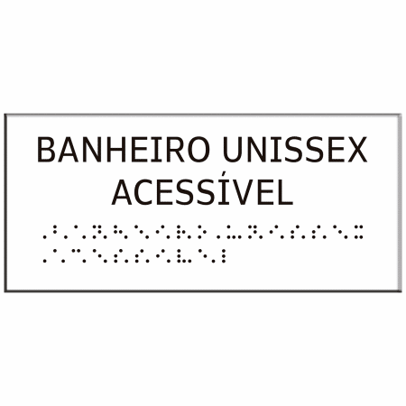 BANHEIRO UNISSEX ACESSÍVEL NOVO